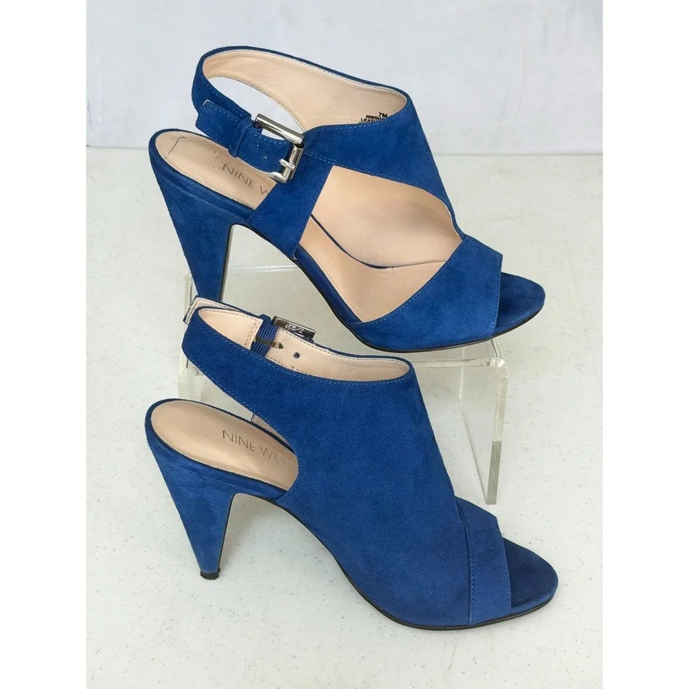 Nine West blue suede
